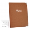 Protège-Menu MILAN Camel A4 - Standard "4 styles aux choix"
