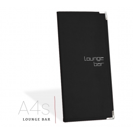Protège Menu MILAN NOIR - Standard A4S Lounge Bar