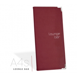 Protège Menu MILAN BORDEAUX - Standard A4S Lounge Bar