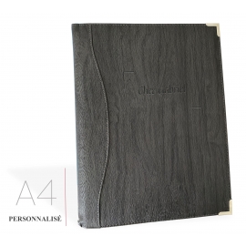 Protège Menu Gris - Personnalisé VANCOUVER A4 